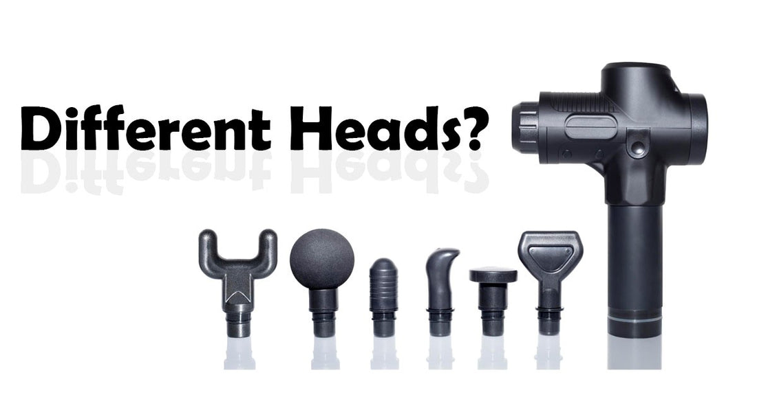 How to use heads of a Massage Gun - Massage Guide Line